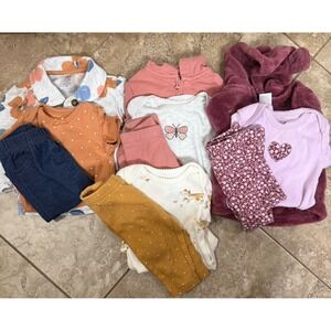 Carter's 3M bundle of 4 outfits/11 pieces. Tops, pants, and 3 jackets